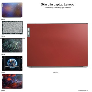 Skin dán Laptop Lenovo in màu đỏ mịn (inbox mã máy cho Shop)