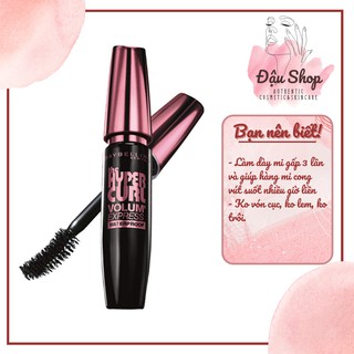 Mascara Dài Mi và Cong Mi Maybelline New York Hyper Curl Waterproof Chuốt Mi Đen Không Lem Không Trôi 9.2ml