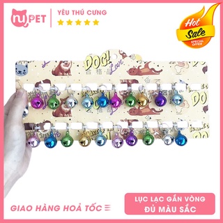 Chuông lục lạc gắn vòng cổ cho chó mèo nhiều màu sắc | Phụ kiện đeo cổ xinh xắn cho thú cưng