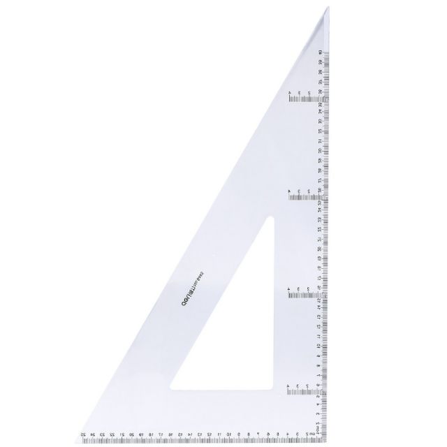 Bộ Thước Eke 38 cm Deli