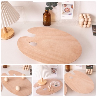 Khay Pallet ovan tượng hình trụ tròn pastel decor đựng đồ trang trí chụp ảnh