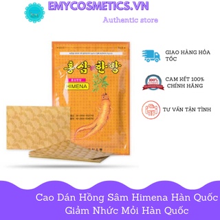 BÁN LẺ 1 GÓI CAO DÁN HỒNG SÂM HIMENA 20 MIẾNG HÀN QUỐC