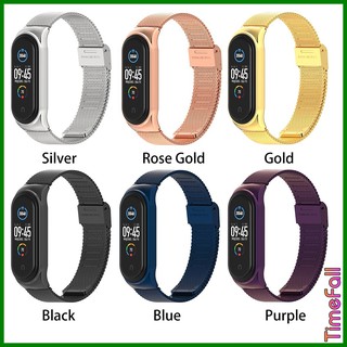 Dây đeo kim loại mắt lưới CS Mi band 4, Mi Band 3 chính hãng MIJOBS - dây đeo thay thế miband 4,3 phiên bản CS viền cong