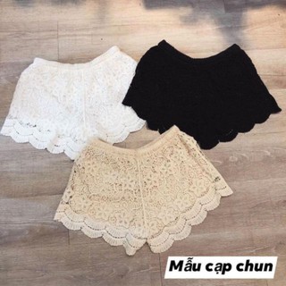 Quần sooc ren lượn gấu Quảng Châu