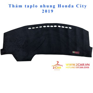 Thảm taplo nhung xe Honda City 2014- 2020, 2021- Hàng đẹp