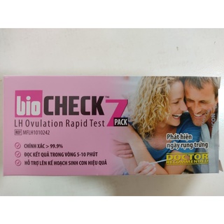 [Mã BMBAU50 giảm 7% đơn 99K] Que thử rụng trứng Bioncheck Test hộp 7 que