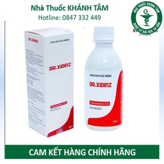 Nước súc miệng DR.XIDINZ 250ml _Khánh Tâm ! !