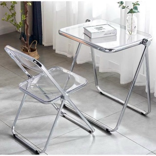 Bàn gấp trong suốt phong cách tối giản siêu đẹp ( giá không bao gồm ghế)