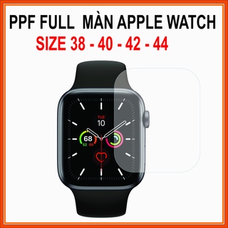 Dán PPF màn hình Apple Watch size 38/40/42/44 trong - nhám ( chống bám mồ hôi vân tay)