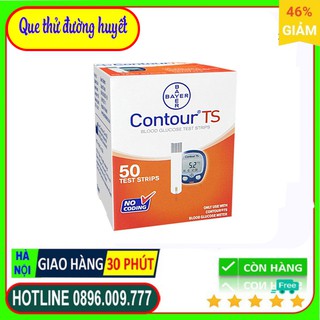 Que Thử Đường Huyết Bayer Contour TS [Hộp 100 Que]