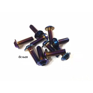 Ốc Titan dàn áo ,cacte, ốp pô, bảng tên, đít pô size 6li răng nhuyễn gắn dc mọi loại xe. DoChoiXeMay