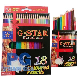 Hộp Bút Chì 18 Màu Gstar