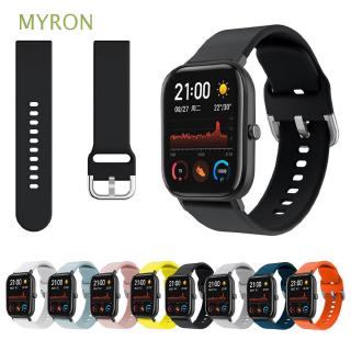 Dây đeo 20mm silicone màu trơn thay thế dành cho đồng hồ thông minh Huami Amazfit GTS