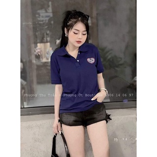 áo thun dáng polo nữ cực xinh video shop quay