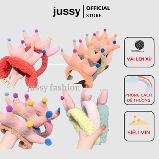 Băng Đô Cài Tóc Vương Miện King Jussy Fashion Bờm Tóc Tai Và Hoa Chất Vải Mềm Kiểu Băng Đô Unisex Nhiều Mẩu Tổng Hợp Hot