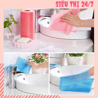 [GIÁ SỈ]Cuộn khăn lau đa năng homeeasy- 50 miếng màu ngẫu nhiên 1434