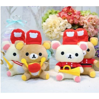 Gấu bông rilakkuma mặc áo choàng đỏ G2B55 gấu bông 20 cm
