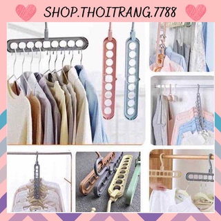 [BÁN SỈ] MÓC TREO QUẦN ÁO ĐA NĂNG, MÓC TREO QUẦN ÁO 9 LỖ ĐA NĂNG TIẾT KIỆM DIỆN TÍCH