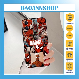 Ốp lưng iphone hình Marvel Spiderman M11 cạnh vuông bảo vệ camera iphone 7plus/8plus/x/xs/xsmax/11/12/13/pro/promax