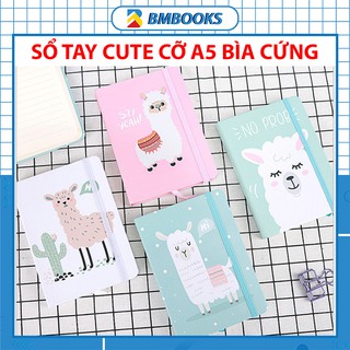 Sổ tay cute A5, A6 bìa cứng hình động vật dễ thương 80 trang BMBooks
