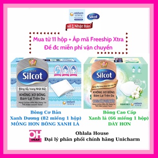 𝐆𝐈𝐀́ 𝐇𝐔̉𝐘 𝐃𝐈𝐄̣̂𝐓 Bông tẩy trang Silcot 82 miếng 1 hộp