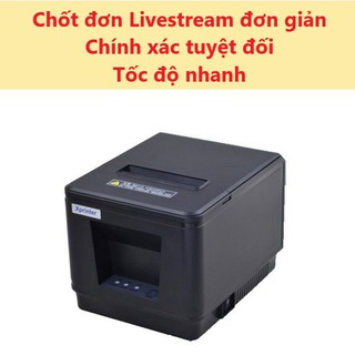 Máy in hóa đơn, in đơn Livestream từ điện thoại Xp - A160H (LAN) tự động cắt giấy Tặng kèm 1 cuộn Decal 75x30m liên tục
