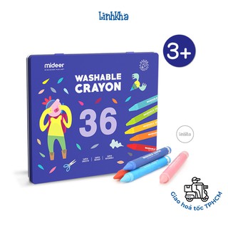 Bộ 36 Bút Sáp Màu Dễ Tẩy Rửa Trơn Mượt Cho Bé - Mideer Washable Crayon 36 colours