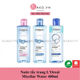 Nước tẩy trang L'Oreal Micellar Water 400ml