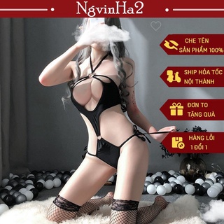 Cosplay Anime Sexy - Đồ Ngủ Sexy Lọt Khe Nữ dễ thương Free size có móc cài