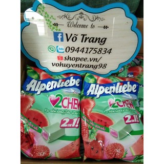KẸO MỀM ALPENLIEBE HƯƠNG DÂU+DƯA HẤU