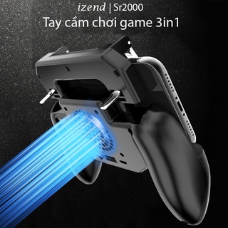 Tay Cầm Chơi Game Tích Hợp nút bắn có quạt tản nhiệt SR3 - Kèm Sạc Pin 2000Mah PUBG ROS FF