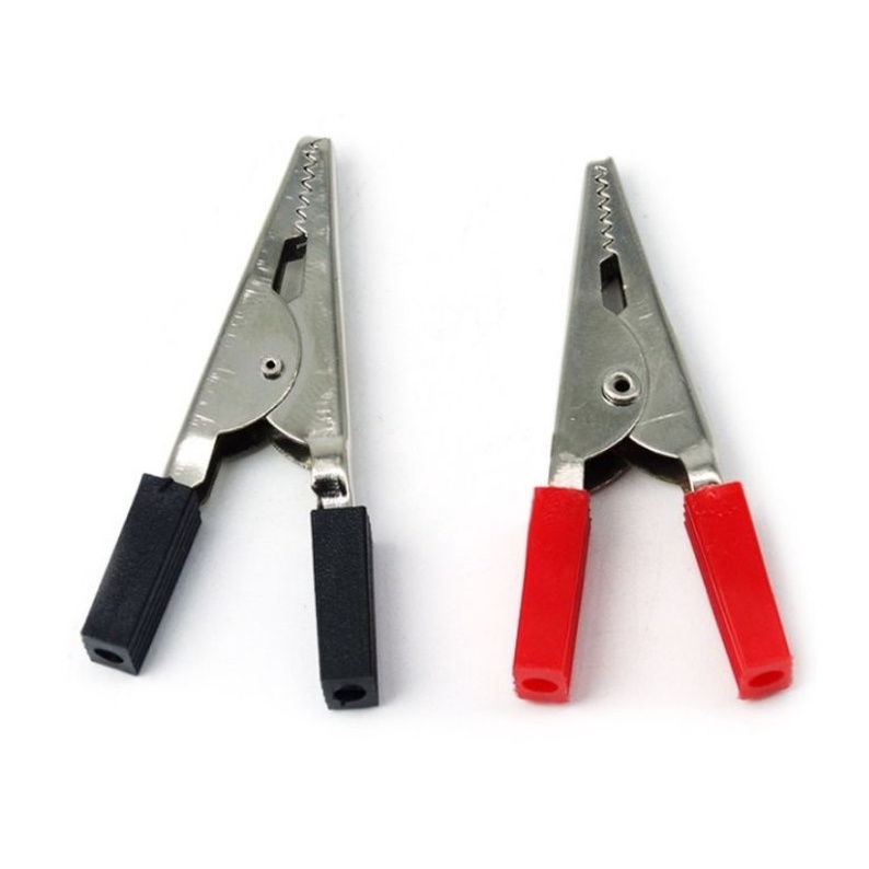 Kẹp Cá Sấu , 1 cặp( kẹp đen+kẹp đỏ)