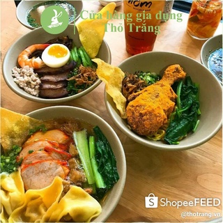 Tô ăn mì tô ăn phở tô ăn bún màu nâu nhựa Melamine chống bám màu loại tốt nhiều size