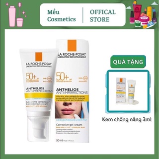 Kem Chống Nắng La Roche-Posay Anthelios Anti-Imperfection SPF50+ Cho Da Dễ Nổi Mụn Bóng Dầu