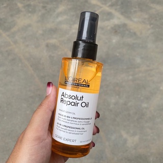 Tinh dầu dưỡng tóc siêu mềm mượt L'oreal Absolut Repair OIL cao cấp NEW 90ml (MẪU MỚI)
