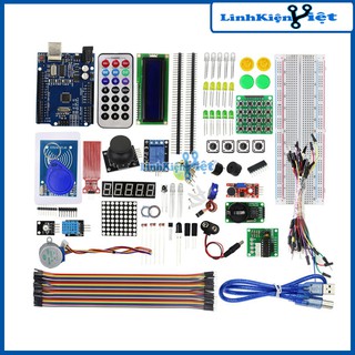 Combo Bộ Kít Arduino Uno R3 Full V2 - BH 06 Tháng