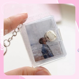 Móc Khoá Ví Đựng Thẻ Ảnh Album Mini 2 Inch Và 16 Ảnh In Theo Yêu Cầu
