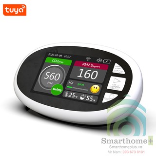 Thiết Bị Kiểm Soát Chất Lượng Không Khí Wifi Tuya SHP-PM2.5 Detector