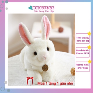 Thú Bông Thỏ Đáng Yêu, Gấu Bông CAO CẤP Mềm Mại, Mô Phỏng như chú Thỏ thật kích thích trí tưởng của bé