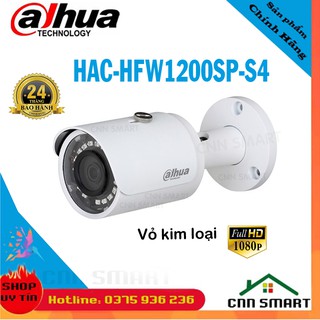 CAMERA DAHUA HAC-HFW 1200SP-S4 2M 1080P Lắp cho đầu ghi XVR 5104HS-X1 XVR 5108HS-X1 - Chính hãng Tem DSS BH24TH