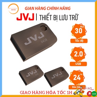 USB 32G/64GB/16GB/8GB/4GB JVJ FLASH S2 siêu nhỏ gọn vỏ kim loại - USB chống nước 2.0 tốc độ upto 100MB/s BH 2 Năm