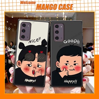 Ốp lưng Samsung Note 20 in hình happy nice, bé gấu đáng yêu