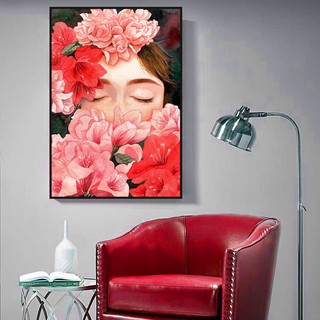 Tranh canvas treo tường hiện đại The girl