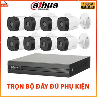 Bộ Camera Giám Sát Dahua 2.0MP Full HD 1080P – Trọn Bộ Camera Dahua 8 Kênh Đầy Đủ Phụ Kiện Lắp Đặt