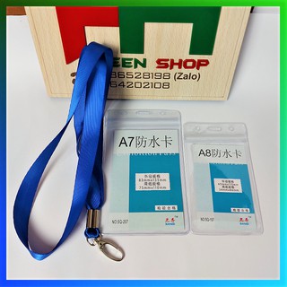 Combo 10 bộ dây đeo giọt lệ bản 1,6cm và bao đựng thẻ nhân viên dọc