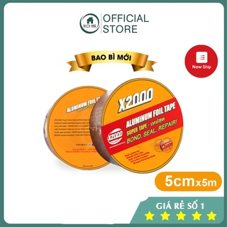 [BĂNG KEO KHỔ 5CM x DÀI 5M] Băng keo chống thấm X2000 chịu nhiệt tốt dán được trên mọi bề mặt
