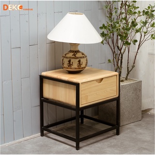 Tủ đầu giường 1 ngăn kéo khung sắt DEKO