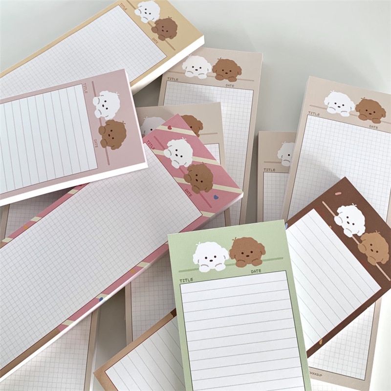 Giấy note half B5 cún