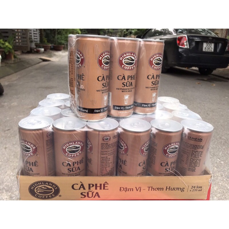 cà phê sữa lon highlands 235ml