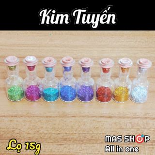 Kim tuyến trang trí / Hũ 15g (8 màu lựa chọn)
